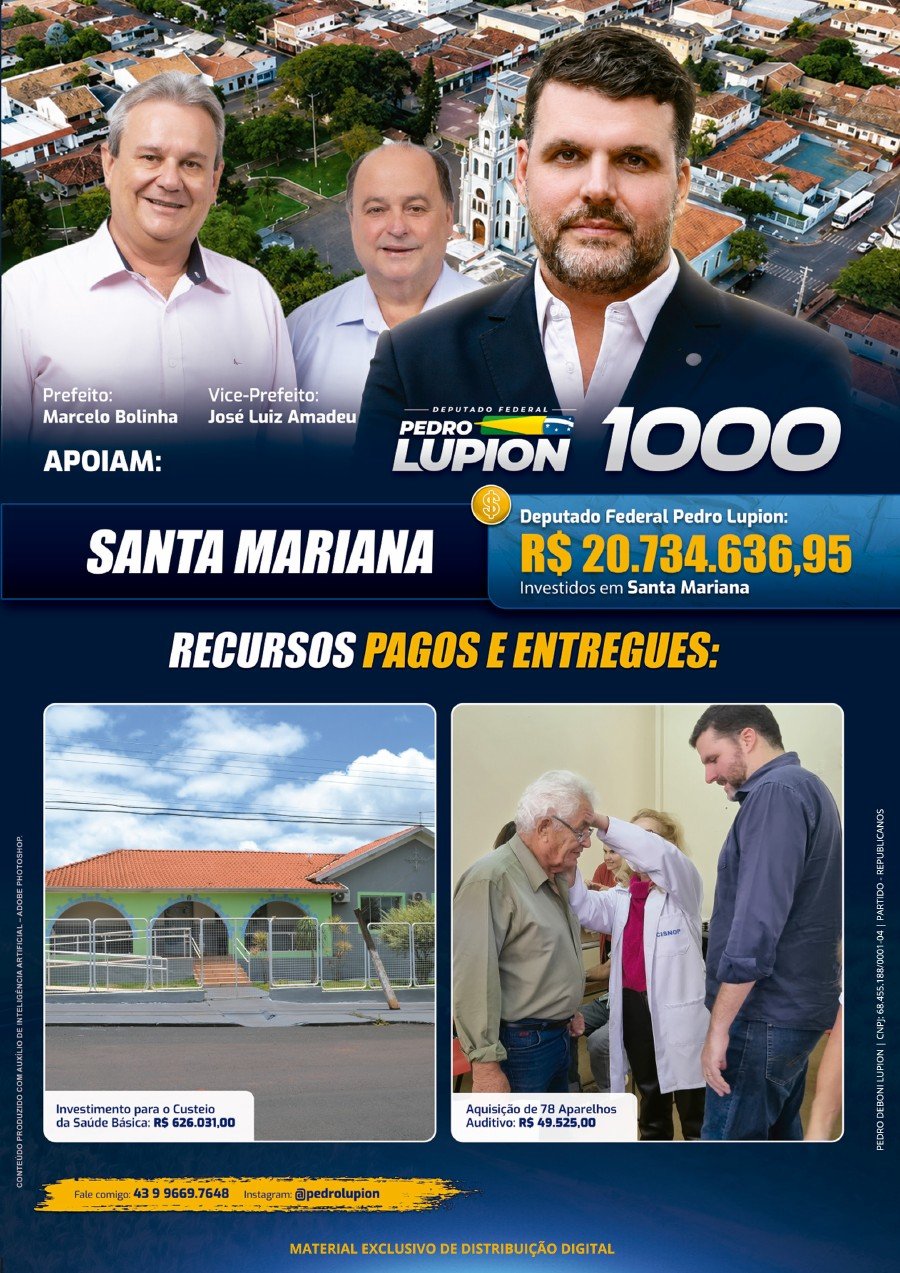 Capa de Jornal de Santa Mariana