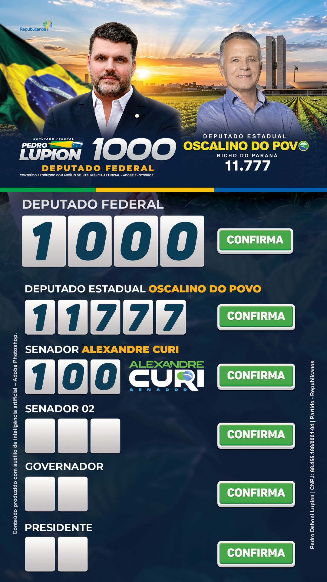 Santinho Oscalino do povo