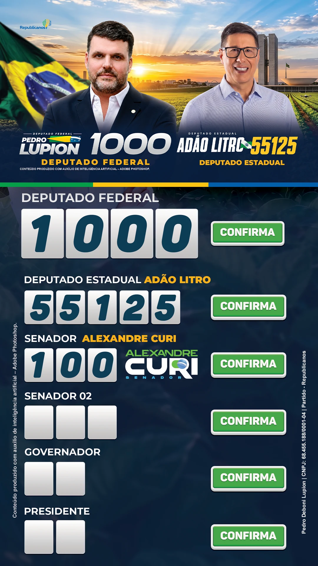 Santinho Adão Litro